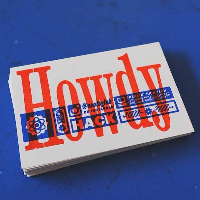 Letterpress wood type + Risograph