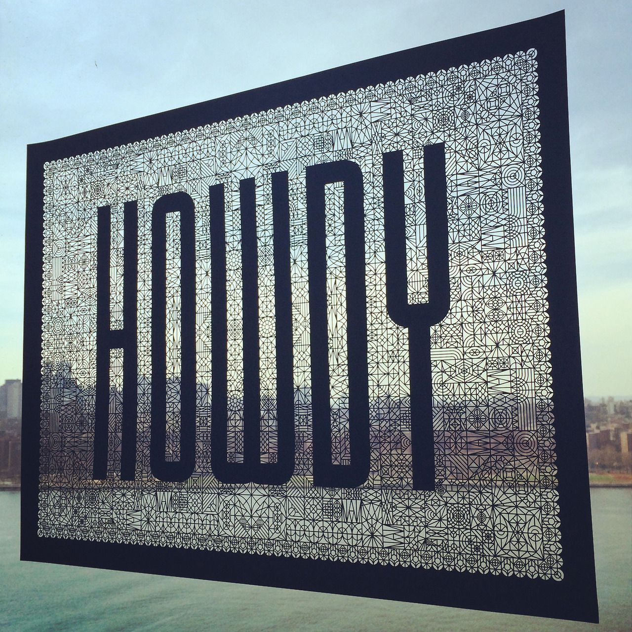 Full 24”x18” poster laser cut by Artifacture